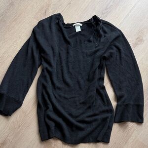 H&M Charcoal Ribbed Knit Sweater